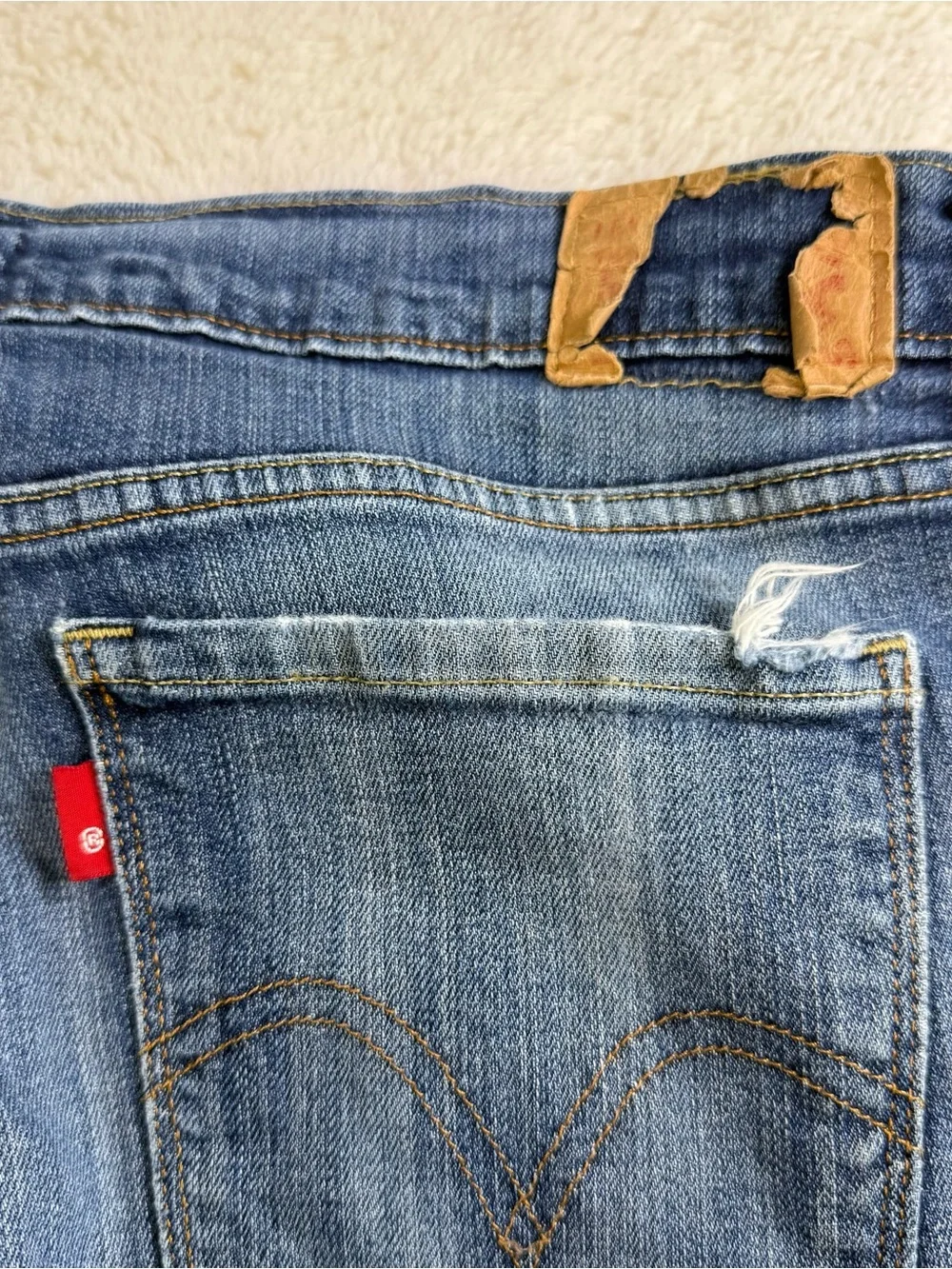 Levi’s 505 Straight Jeans Women’s Size 31 Blue Denim Classic Straight Leg